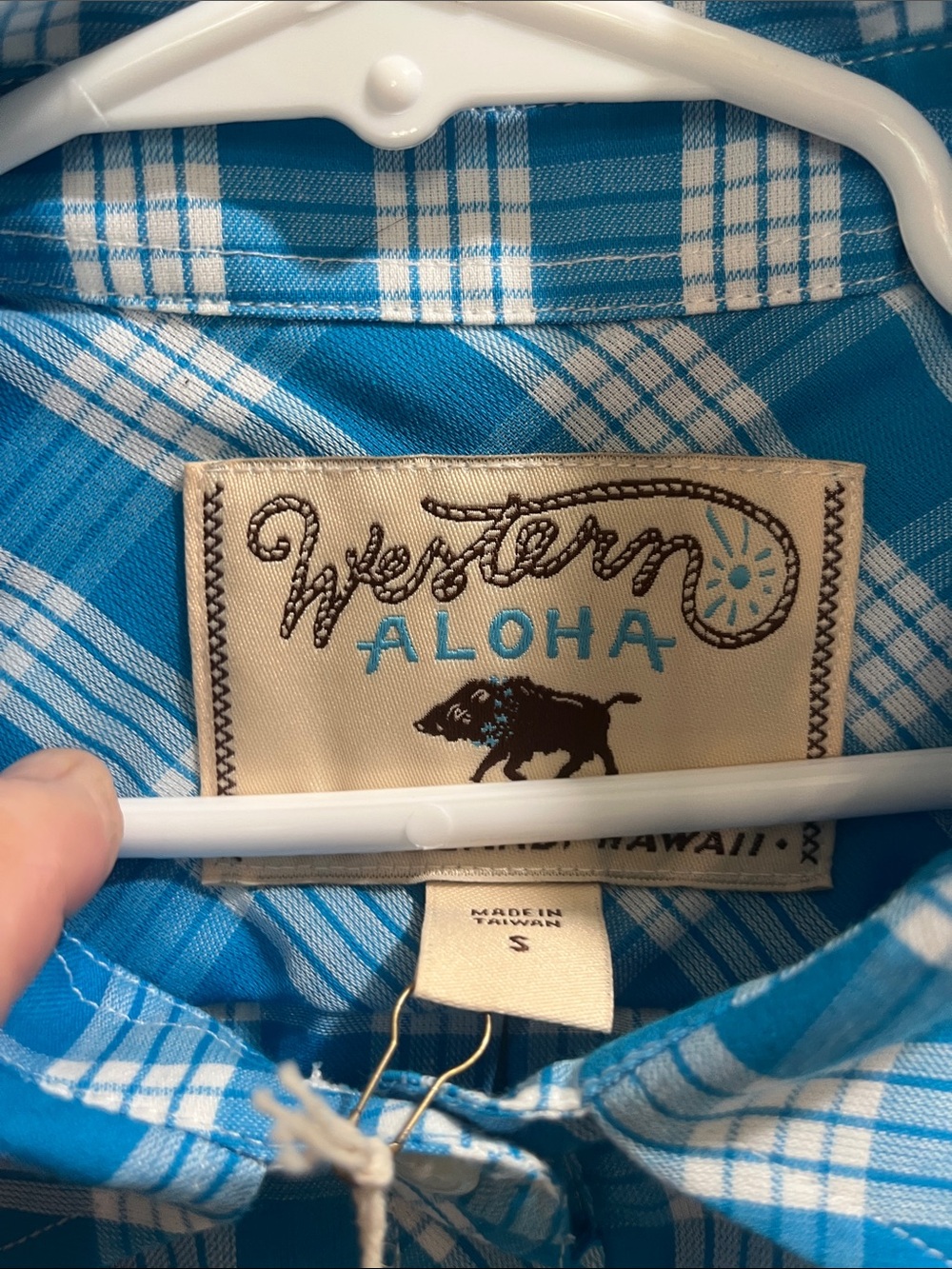 Western Aloha Womens Very Small Fit (S) Palaka Popover Shirt NWT - Picture 2 of 11